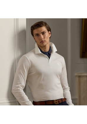 Piqué Long-Sleeve Polo Shirt