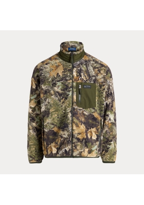 Relaxed Fit Forest-Print Fleece Jacket