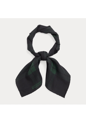 Plaid Cashmere-Silk Neckerchief
