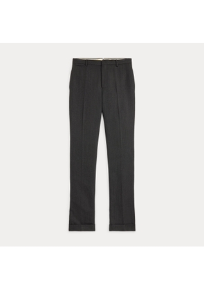 Slim Fit Jaspé Herringbone Suit Trousers