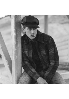 Plaid Wool Cardigan