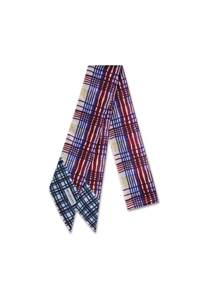 Mulberry Women's Skinny Scarf - Carnival Check Amethyst-Butter