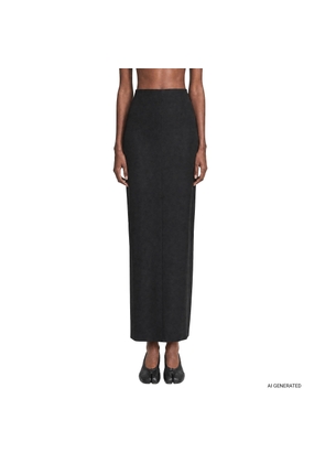 Wool Twill Maxi Skirt
