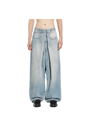 Wrap Denim Trousers
