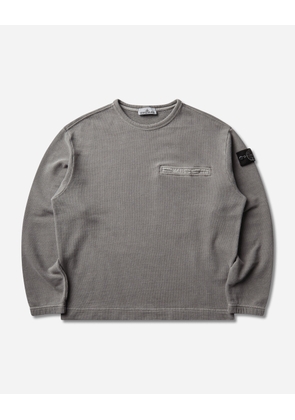 Men s Mineral Dyed Organic Cotton Fleece Crewneck Sweatshirt Grey