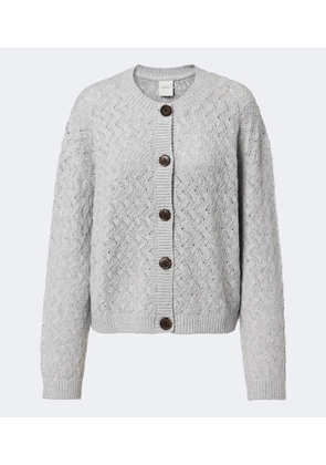 Varley Hossler pointelle cotton-blend cardigan