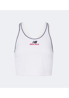 Miu Miu x New Balance jersey crop top