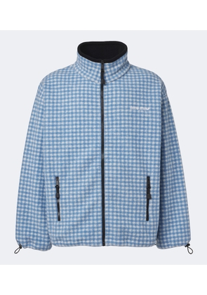 Miu Miu Gingham fleece jacket