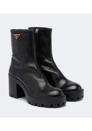 Prada Leather ankle boots