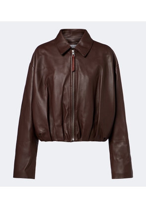 Loewe Draped leather jacket