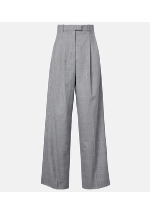 Givenchy Checked wool wide-leg pants