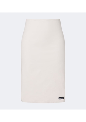 Miu Miu Cotton-blend poplin pencil skirt
