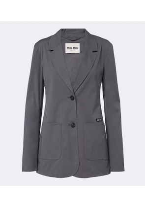 Miu Miu Cotton-blend poplin jacket