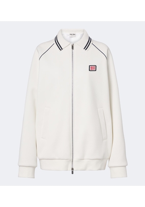 Miu Miu Cotton pique blouson jacket