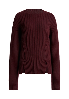 Victoria Beckham Ribbed-Knit Wool-Cashmere Sweater - Moda Operandi