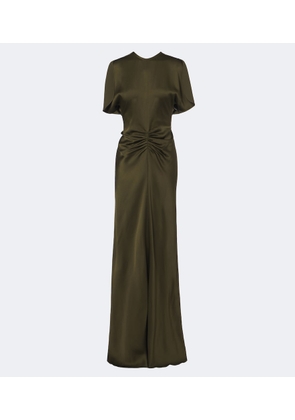 Victoria Beckham Isabella ruched satin gown