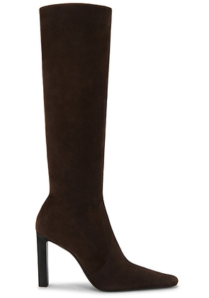 Saint Laurent Francoise Boot in Bear Brown - Brown. Size 37 (also in 36, 36.5, 37.5, 38.5, 39, 39.5).
