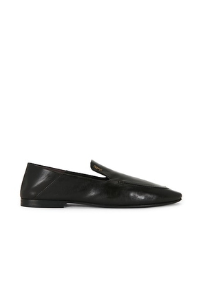 Saint Laurent Alain 10 Slipper in King Brown & Gold Officier - Brown. Size 43 (also in 41, 42, 44).
