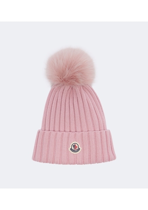 Moncler Ribbed-knit virgin wool beanie