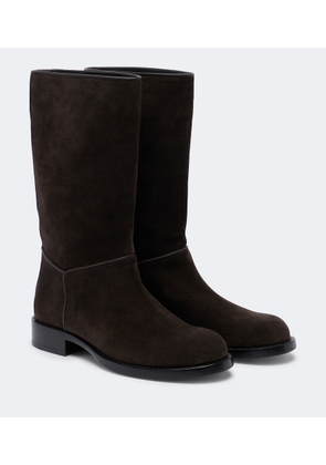 The Row Nobilis suede knee-high boots