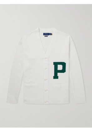 Polo Ralph Lauren - Logo-Intarsia Cotton Cardigan - Men - Neutrals - S