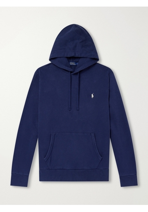 Polo Ralph Lauren - Logo-Embroidered Cotton-Jersey Hoodie - Men - Blue - XS