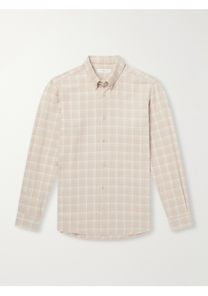 Boglioli - Checked Cotton and Lyocell-Blend Shirt - Men - Neutrals - EU 38