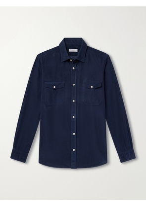 Boglioli - Cotton-Corduroy Shirt - Men - Blue - EU 38