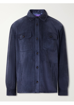 Ralph Lauren Purple Label - Calloway Suede Jacket - Men - Blue - S