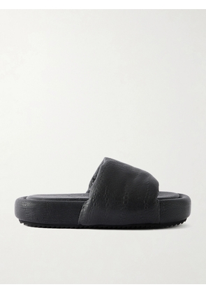 Rick Owens - Chancla Full-Grained Leather Slides - Men - Black - EU 40