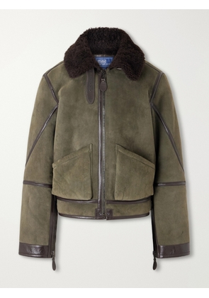 Polo Ralph Lauren - Shearling Flight Jacket - Men - Green - L