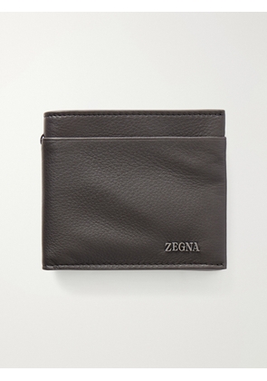 Zegna - Secondskin Logo-Embellished Leather Billfold Wallet - Men - Brown