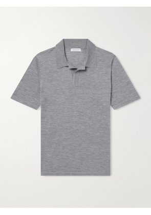 Gabriela Hearst - Stendhal Cashmere and Silk-Blend Polo Shirt - Men - Gray - S