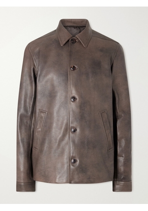Rick Owens - Brad Leather Jacket - Men - Brown - IT 46