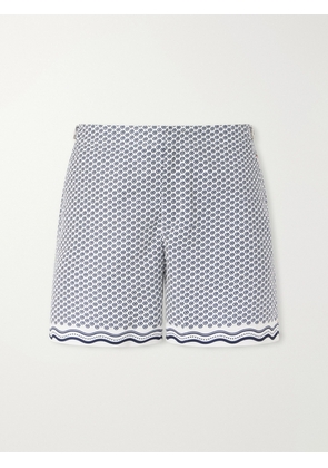 Orlebar Brown - Bulldog Passetto Straight-Leg Mid-Length Printed Swim Shorts - Men - Blue - UK/US 30