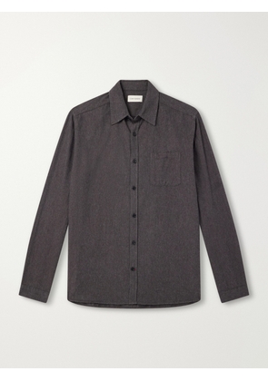 Oliver Spencer - Cotton-Flannel Shirt - Men - Brown - UK/US 14.5