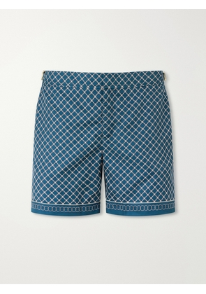 Orlebar Brown - Bulldog Passetto Straight-Leg Mid-Length Printed Swim Shorts - Men - Blue - UK/US 30