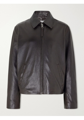 LOEWE - Full-Grained Leather Jacket - Men - Brown - IT 46