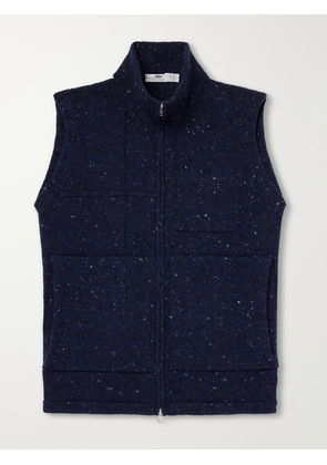 Inis Meáin - Lifeline Wool and Cashmere-Blend Gilet - Men - Blue - S