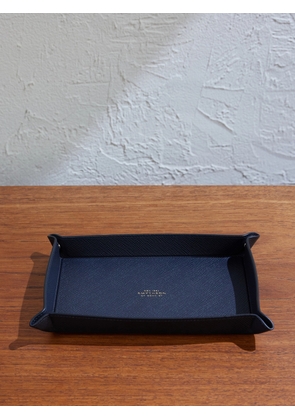 Smythson - Panama Cross-Grain Leather Trinket Tray - Men - Blue