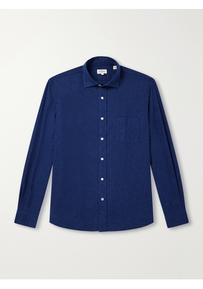 Hartford - Paul Cotton-Flannel Shirt - Men - Blue - S