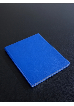 Smythson - Portobello Leather Notebook - Men - Blue