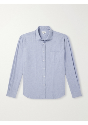Hartford - Paul Cotton-Flannel Shirt - Men - Blue - S