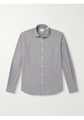 Hartford - Paul Cotton-Flannel Shirt - Men - Gray - S