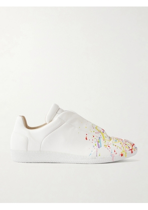 Maison Margiela - Future Low Paint-Splattered Leather Sneakers - Men - White - EU 40