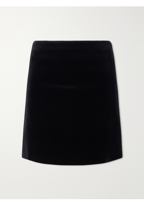 BLAZÉ Milano - Coci Cotton-velvet Mini Skirt - Black - 00,0,1,2,3,4
