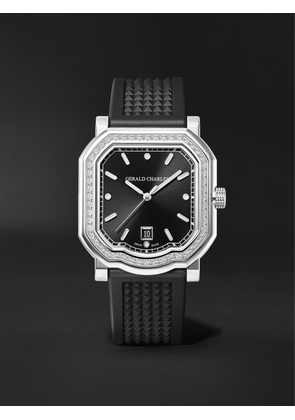 Gerald Charles - Maestro 2.0 Ultra-Thin Automatic 39mm Stainless Steel, Diamond and Rubber Watch, Ref. No. GC2.0-A-DIA-00 - Men - Black