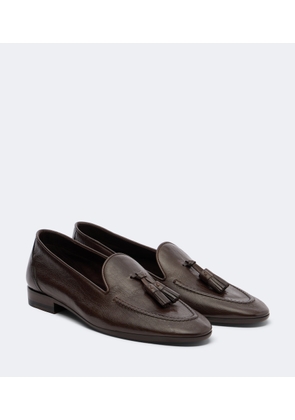 The Row Caden leather loafers
