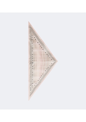 Acne Studios Printed silk satin scarf
