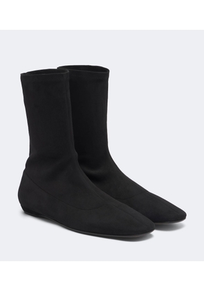 The Row Cindy suede ankle boots